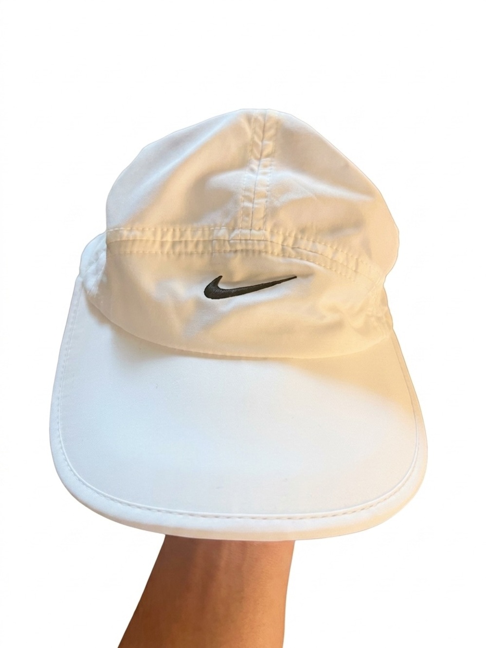 Nike Dri-FIT Featherlight White Running Cap Strapback